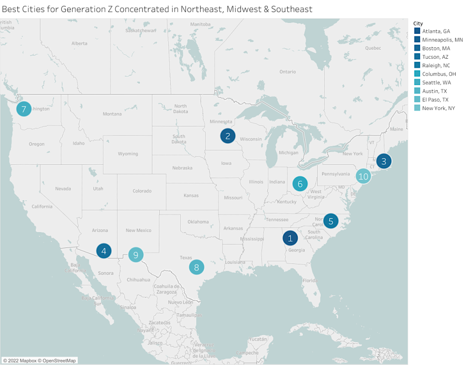 Analysis calls Atlanta best city in America for Generation Z Urbanize